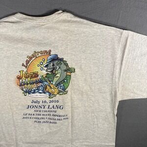 Lakefront Jazz Blues Festival 2010 Prior Lake Minnesota T-Shirt 2XL Jonny Lang‎